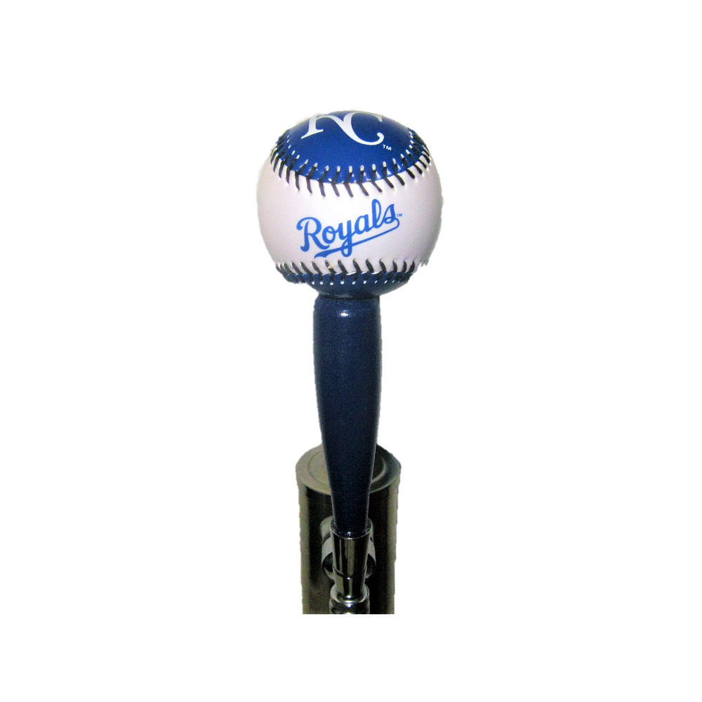 MLB Kansas City Royals Beer Tap Handle Kegerator Pub Style Baseball Blue Wood
